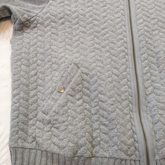 Westbound Gray Cardigan Zip Front Snap Pockets XL - Picture 8 of 12